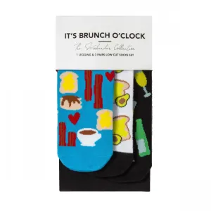 The Weekend Collection Women's Brunch O Clock Socks And Leggings Set