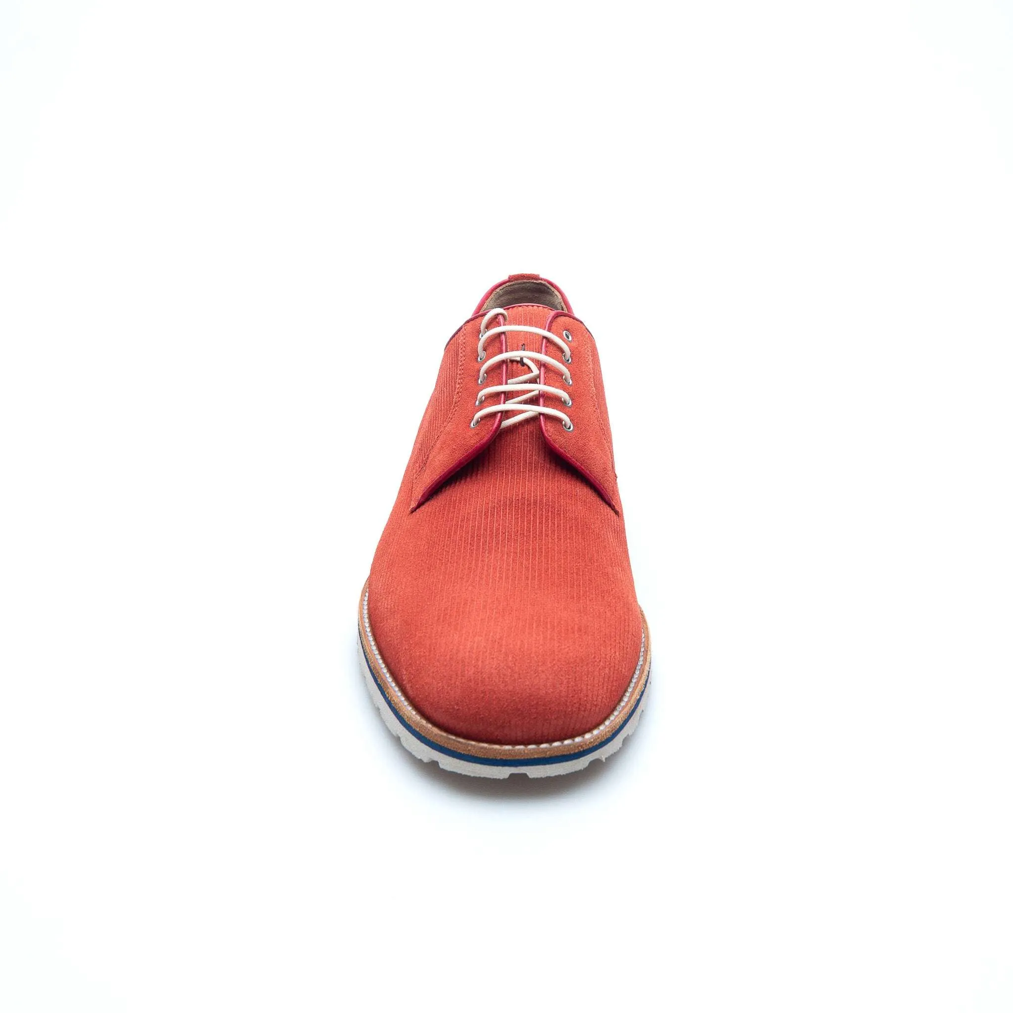 Velvet Casual Suede Derby - Tangerine