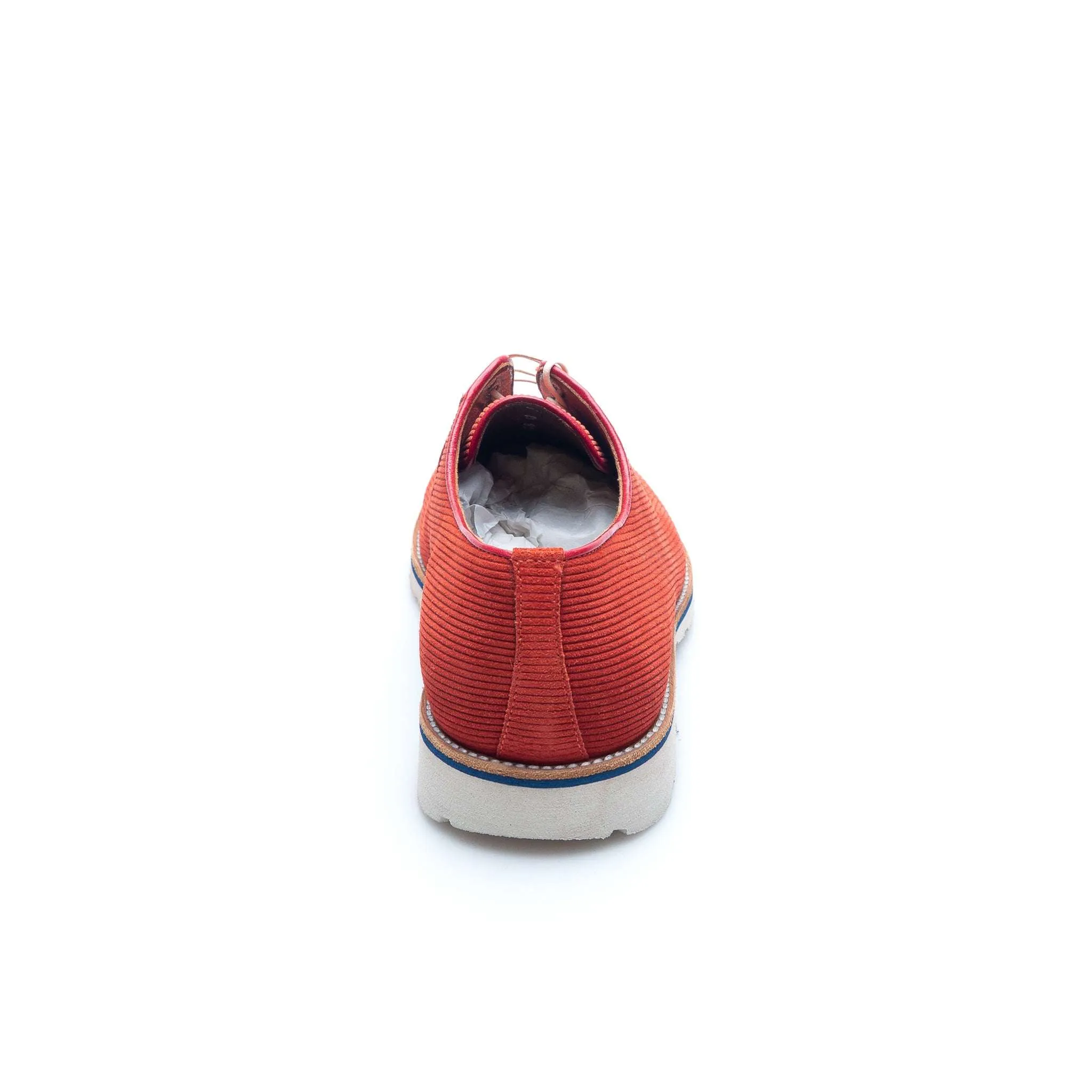 Velvet Casual Suede Derby - Tangerine
