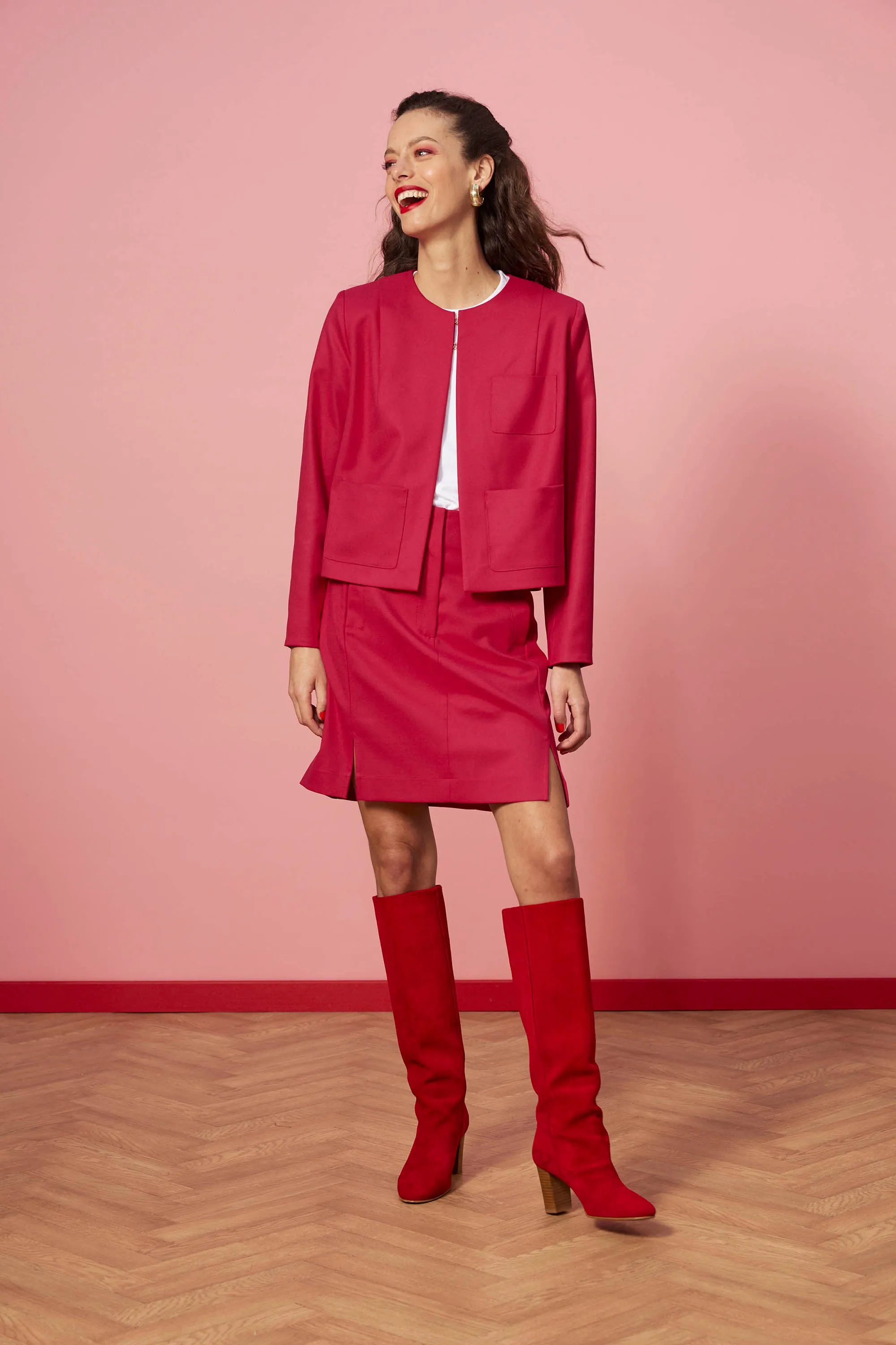 VESTE MARIA FRAMBOISE