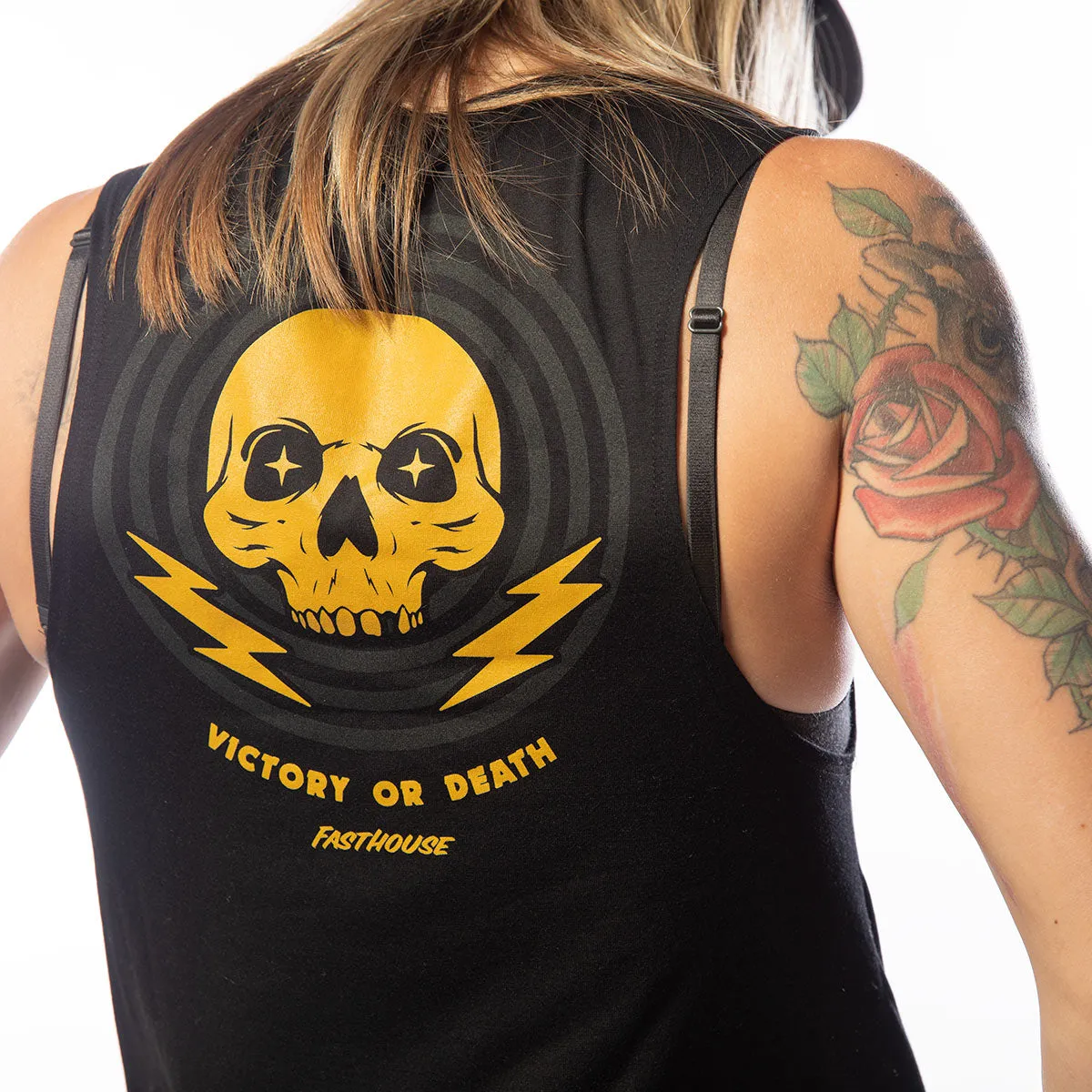Victory or Death Women's Muscle Tank - Black
