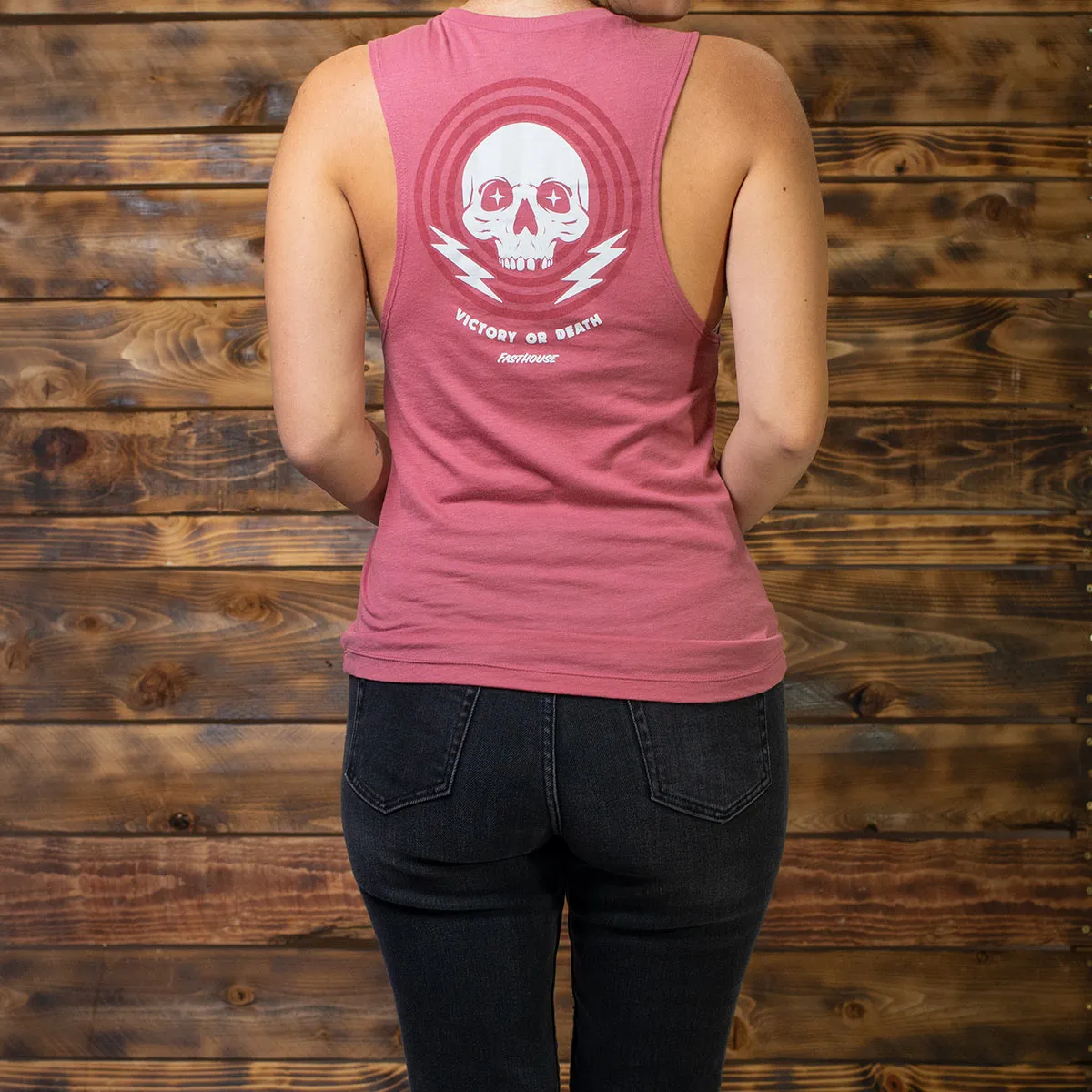 Victory or Death Women's Muscle Tank - Paprika