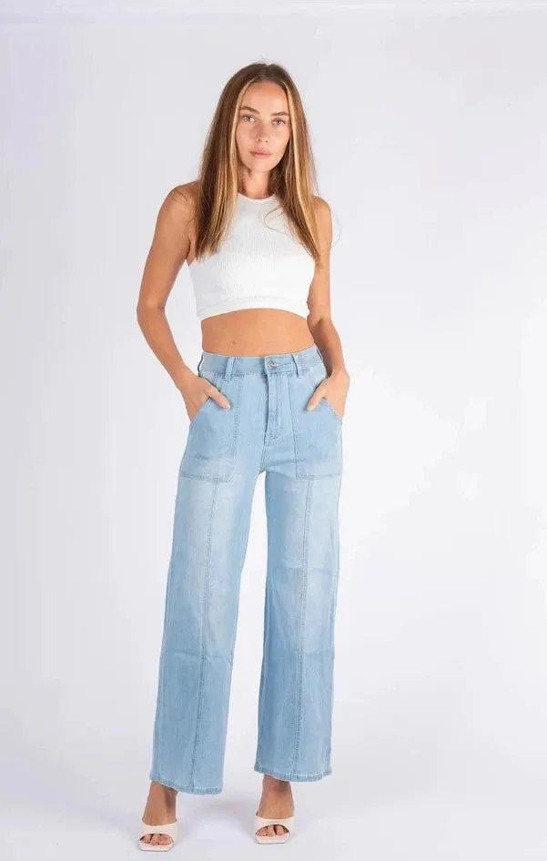 Wakee Seam Front Jeans