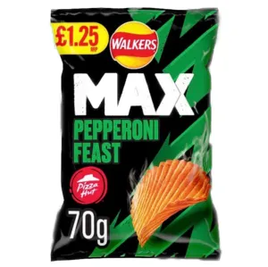 Walkers Max Pepperoni Feast (RRP:1.25) 70g