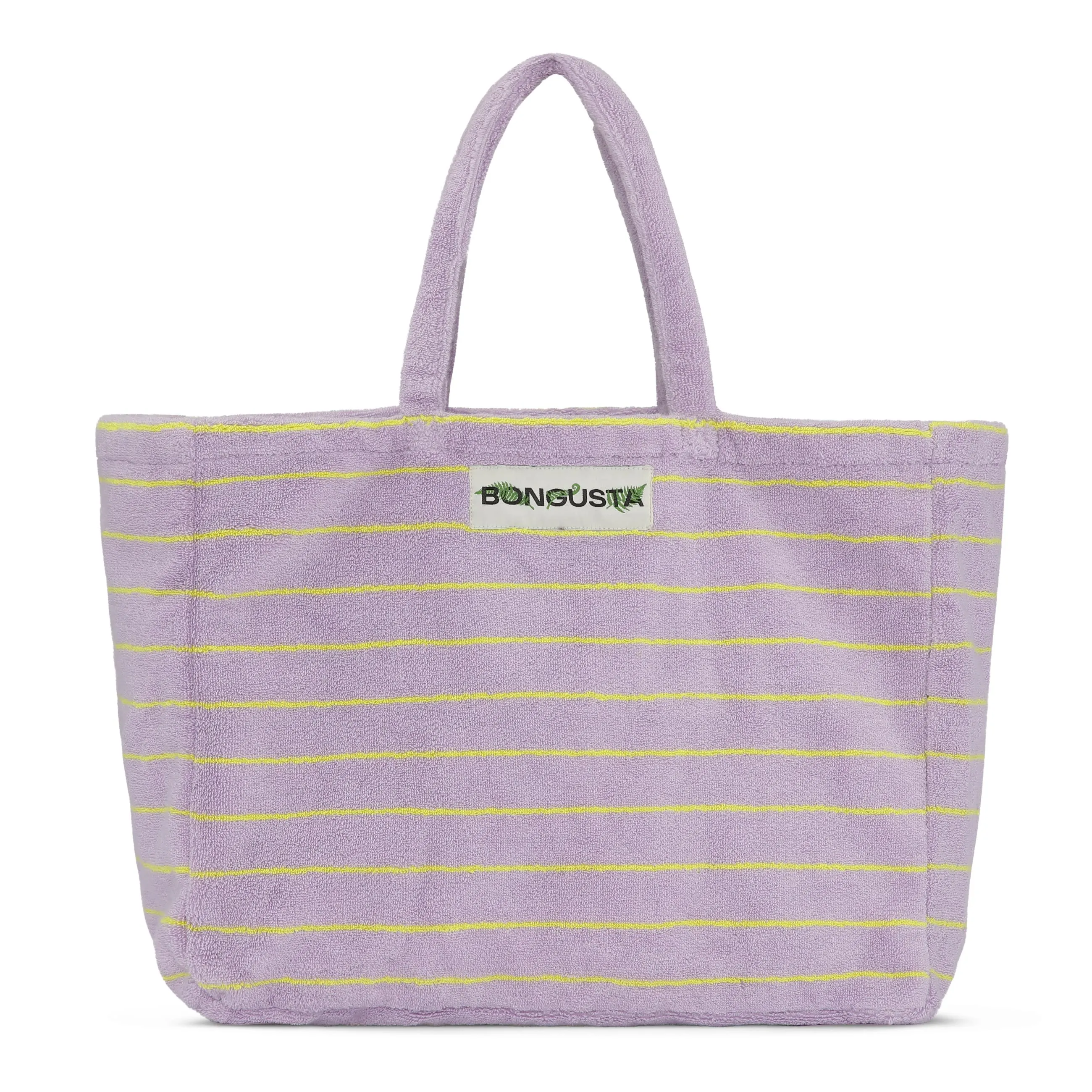 Weekend bag, Naram Towel, Lilac & Neon yellow
