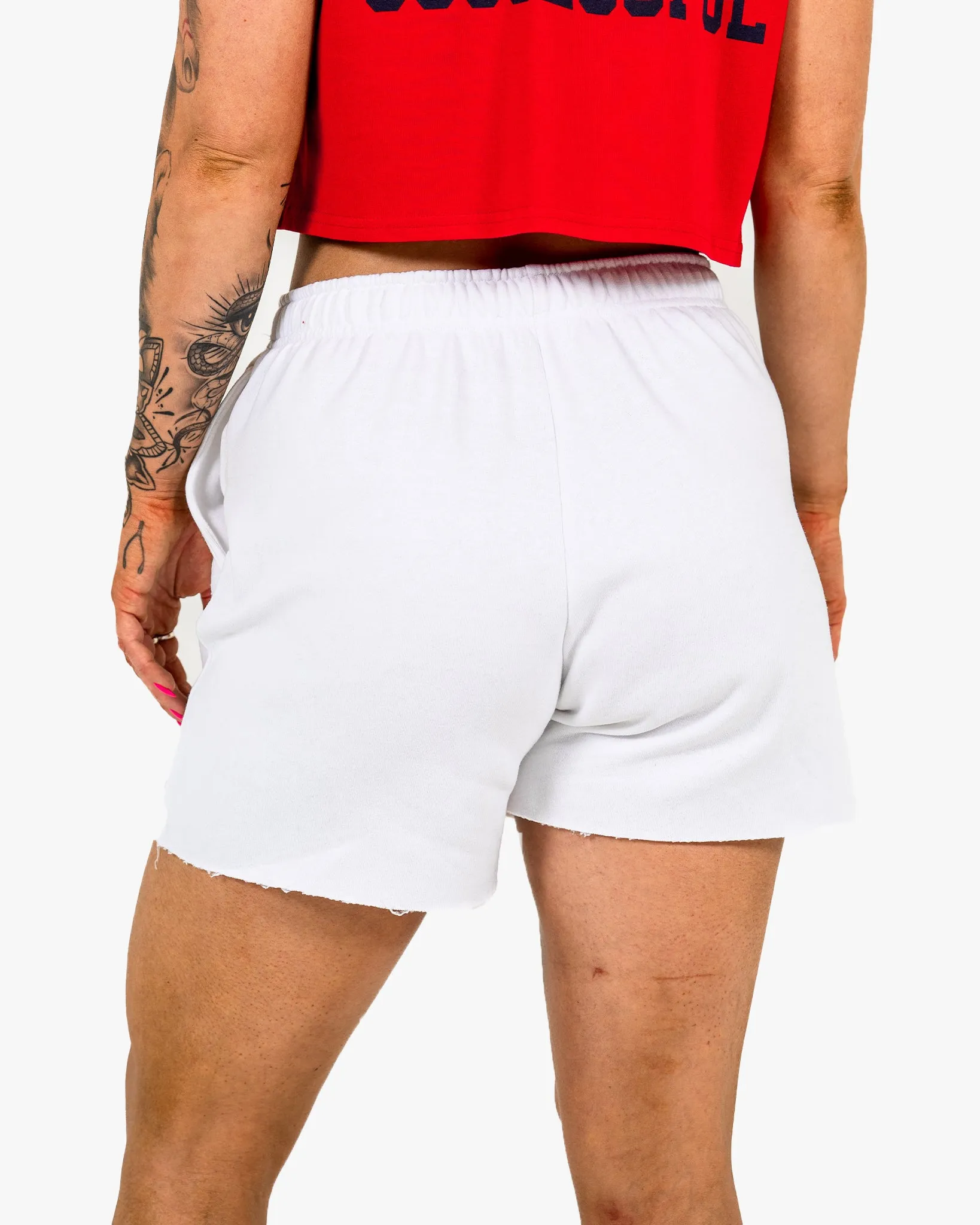 WKND Leisure  Short - White w/ Navy