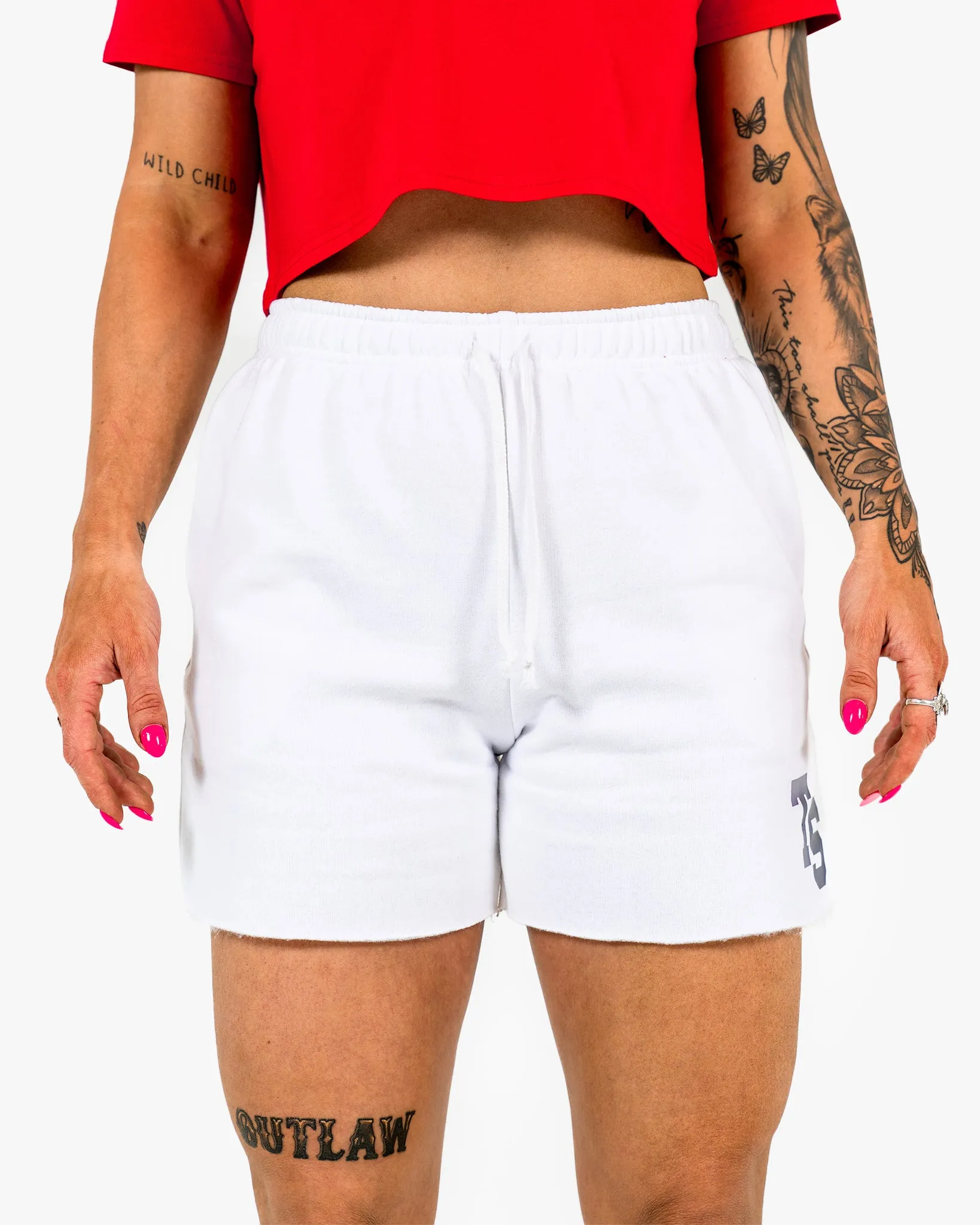 WKND Leisure  Short - White w/ Navy