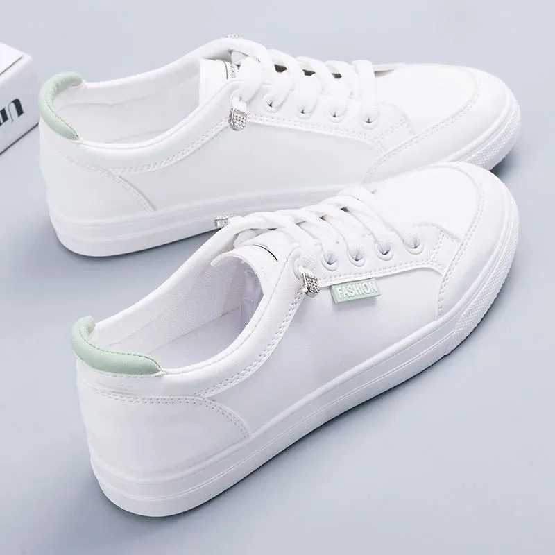 Women Sneakers  Vulcanize Shoes Spring Autumn Breathable Flats Solid Color Mesh Shoes Young Woman Casual White Shoes
