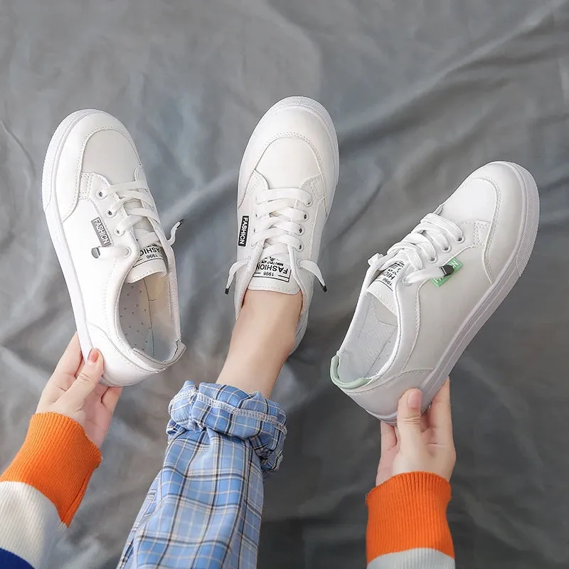 Women Sneakers  Vulcanize Shoes Spring Autumn Breathable Flats Solid Color Mesh Shoes Young Woman Casual White Shoes