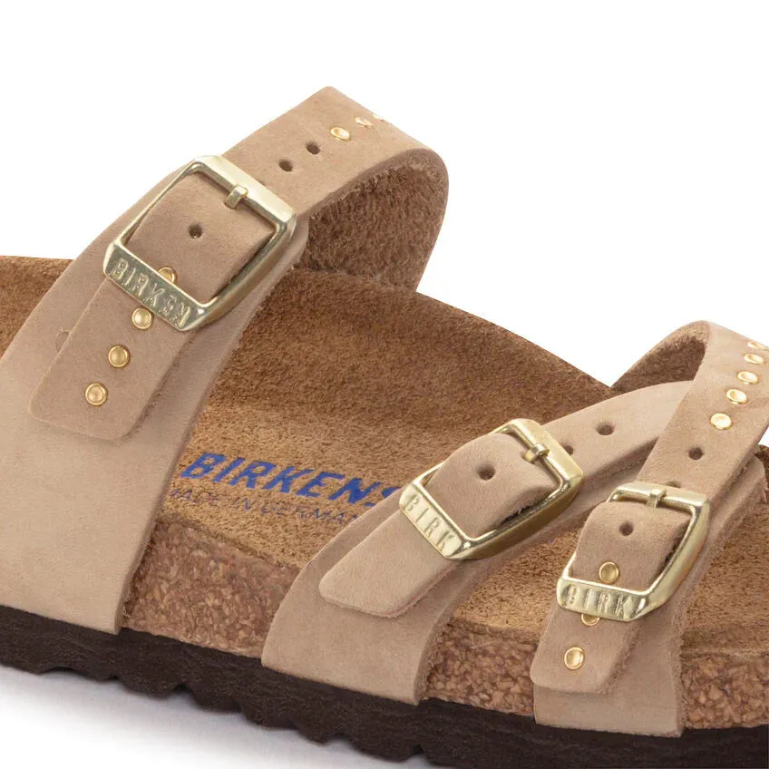 WOMEN'S BIRKENSTOCK FRANCA RIVET SOFT FOOTBED | SANDCASTLE