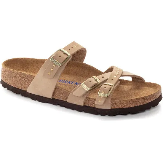 WOMEN'S BIRKENSTOCK FRANCA RIVET SOFT FOOTBED | SANDCASTLE