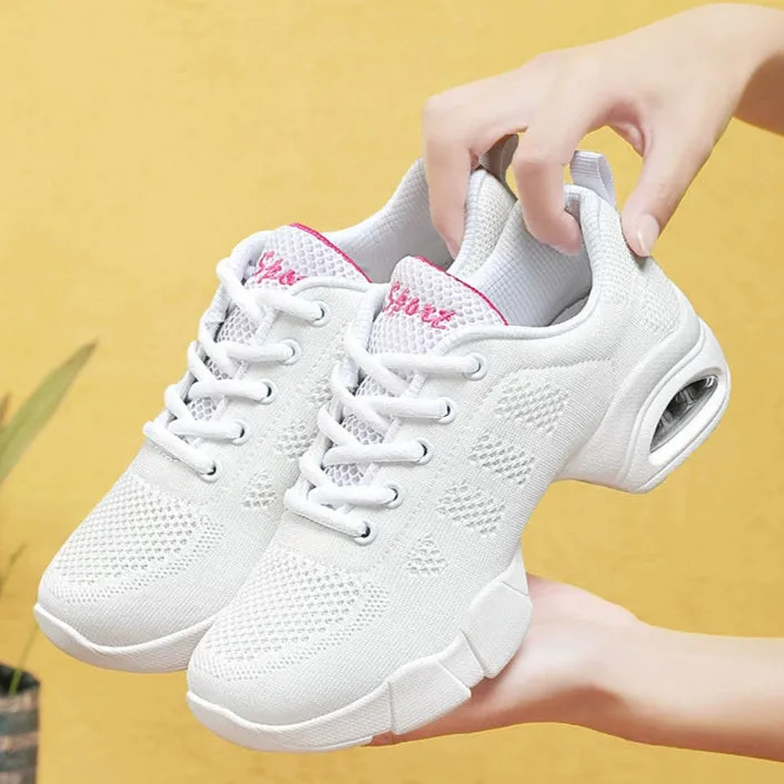 Women's Lace up Air Cushion Sneaker Shoe