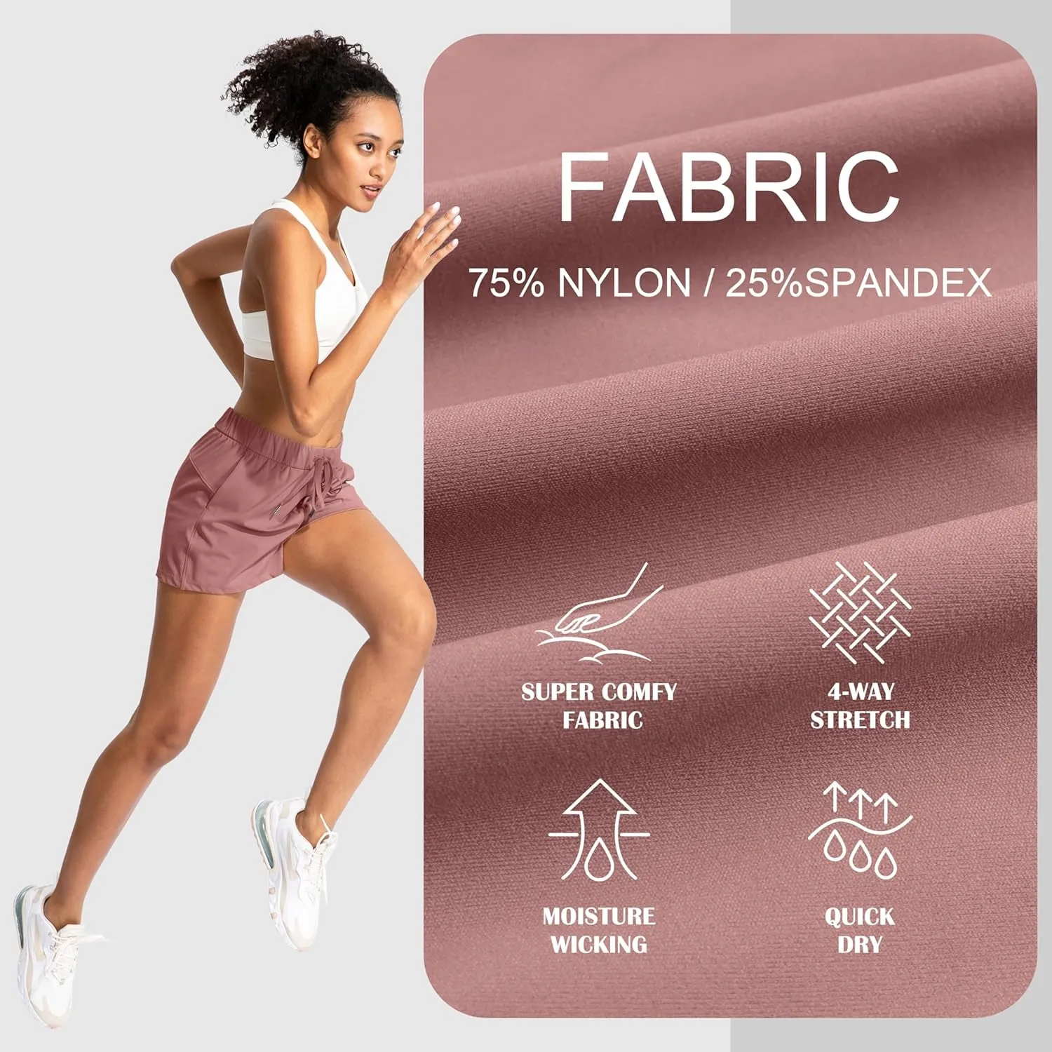 Women'S Lounge Shorts 2.5'' Comfy Workout Hiking Athletic Running Casual Shorts for Women with Pockets