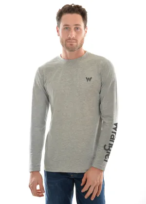 Wrangler Men's Sleeve Logo Long Sleeve Tee -  2 Colours