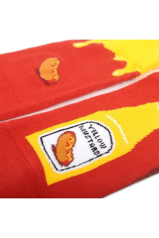 Yellow Mustard Novelty Socks