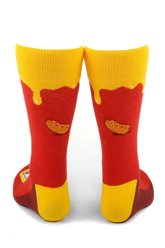 Yellow Mustard Novelty Socks
