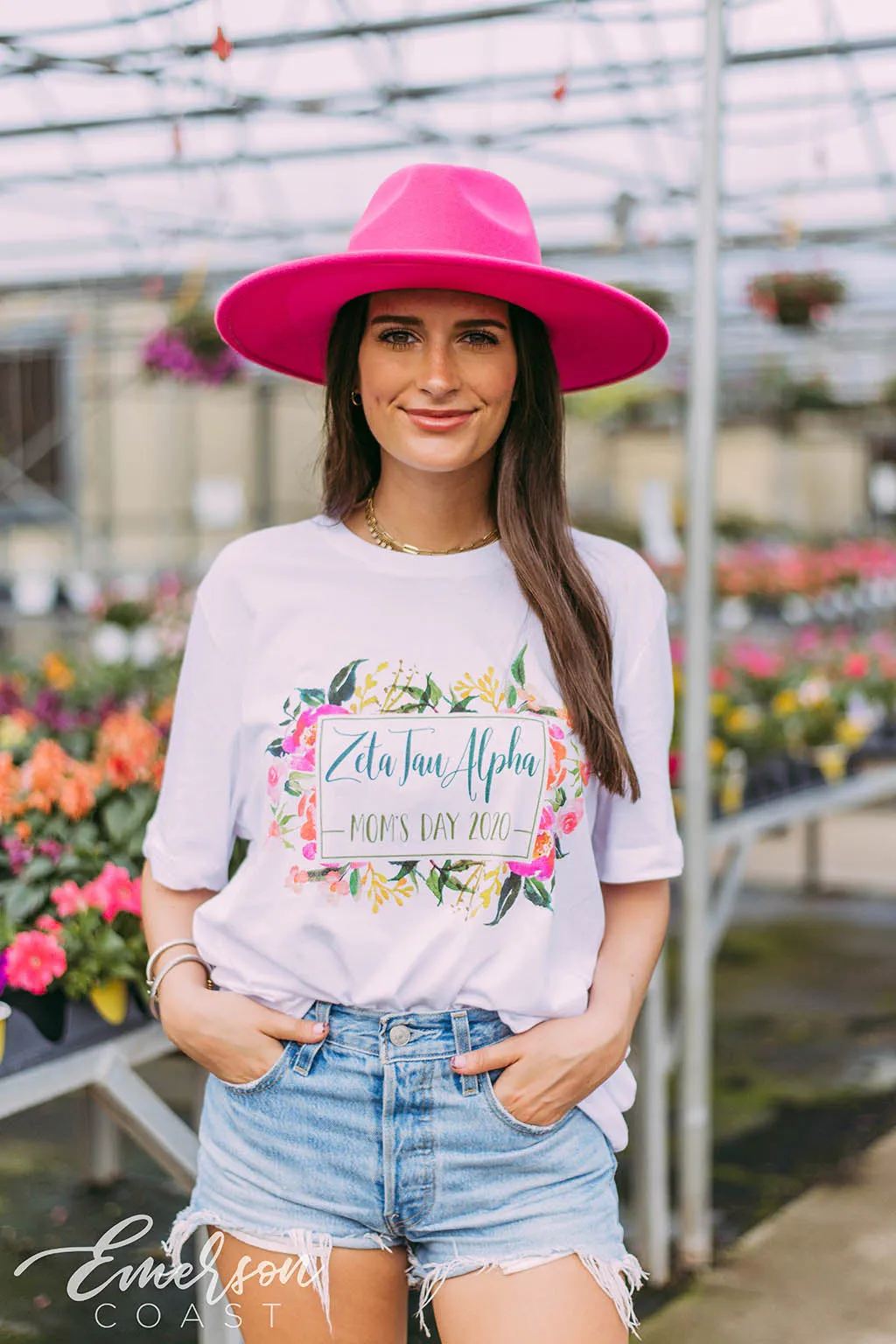Zeta Tau Alpha Floral Mom's Day T-shirt