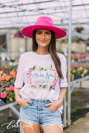 Zeta Tau Alpha Floral Mom's Day T-shirt