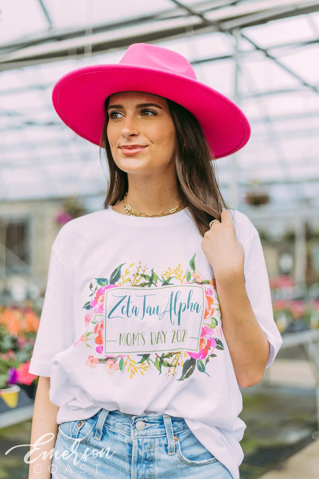 Zeta Tau Alpha Floral Mom's Day T-shirt